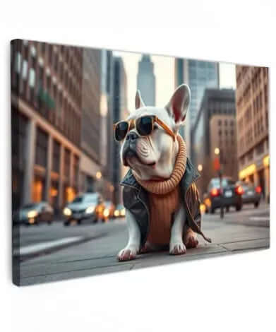 The Bulldog Boss - Online Schilderij - Canvas Schilderij