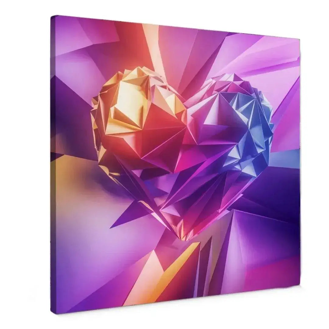 Crystal Heart - Online Schilderij - Canvas Schilderij
