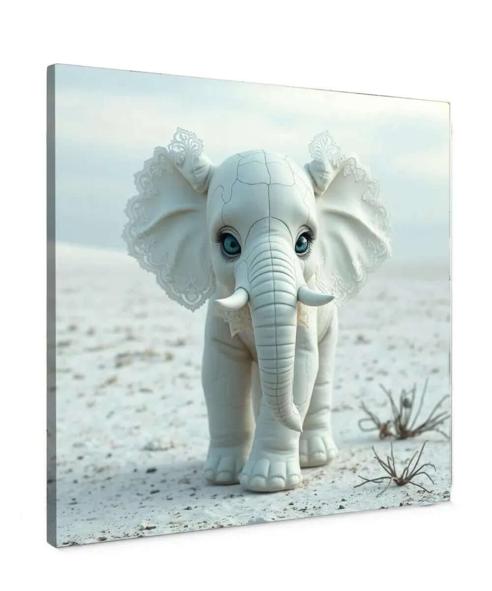 Baby Elephant Artwork - Online Schilderij - Canvas Schilderij
