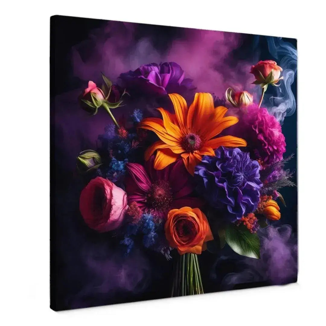 Midnight Bouquet - Online Schilderij - Canvas Schilderij