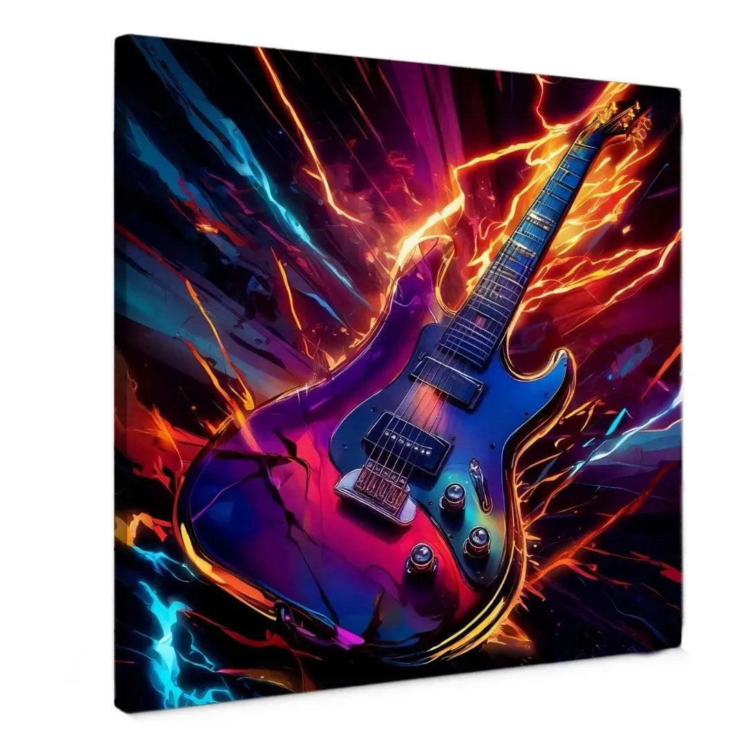 Flaming Strings - Online Schilderij - Canvas Schilderij
