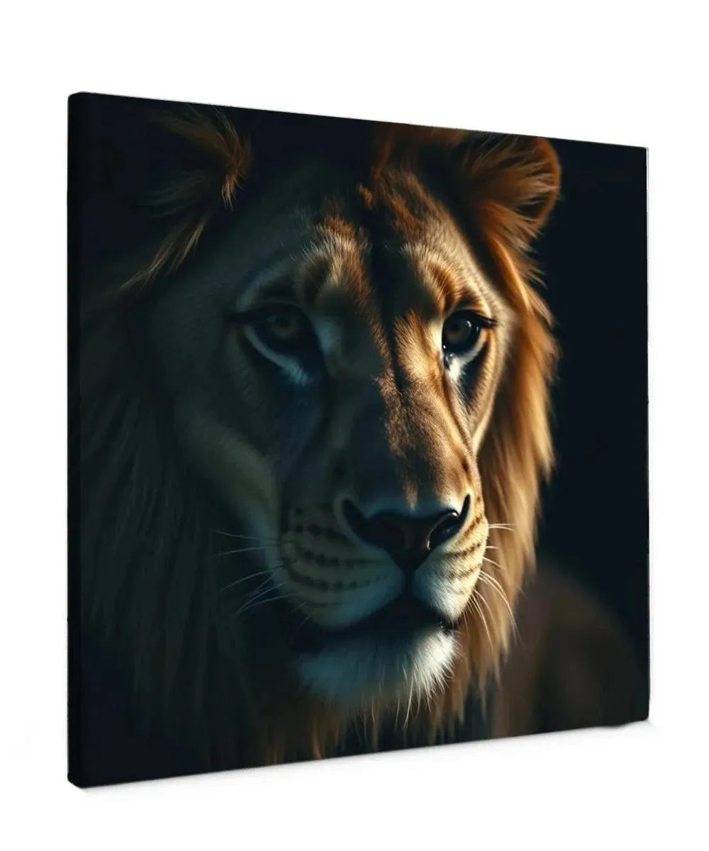 Majestic Lion - Online Schilderij - Canvas Schilderij