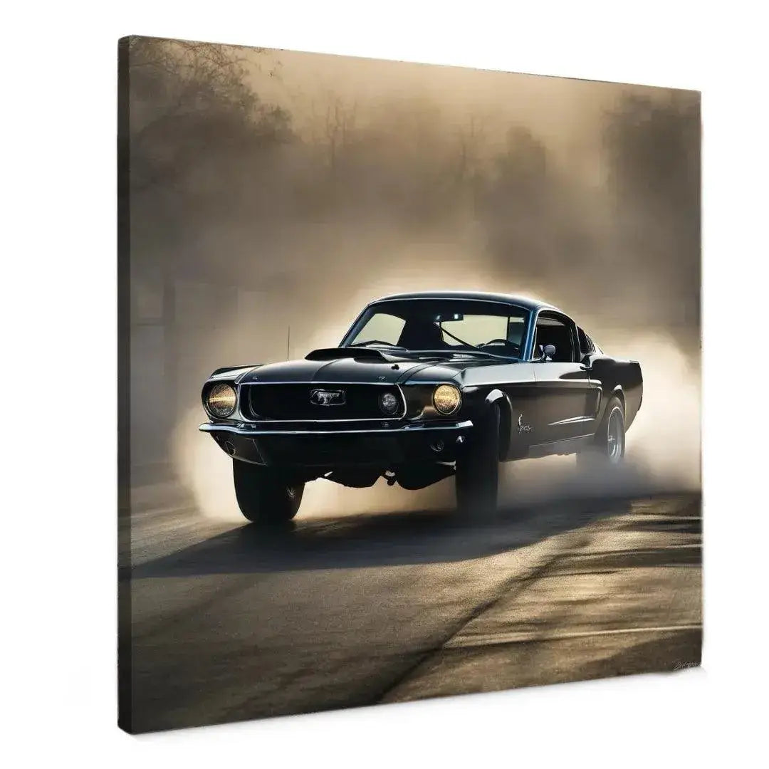 Midnight Mustang - Online Schilderij - Canvas Schilderij