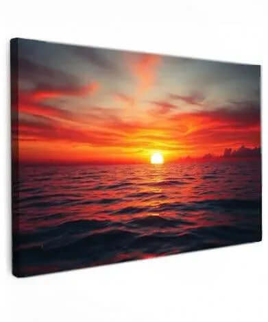 Ocean Fire - Online Schilderij - Canvas Schilderij