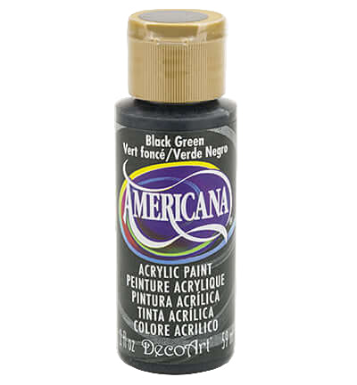 decoart Black Green Americana