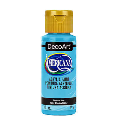 decoart Gingham Blue Americana
