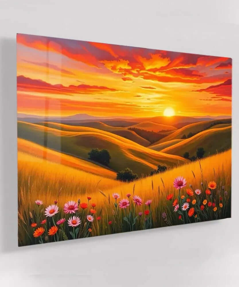 Painted Horizon - Online Schilderij - Glas Schilderij