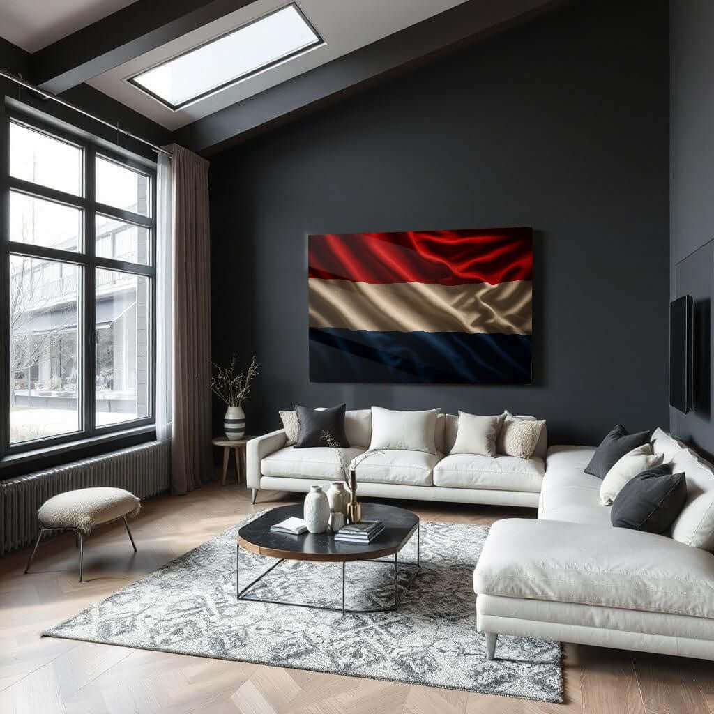 glasschilderij Nederlandse vlag dutch