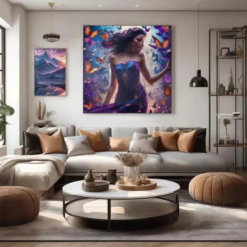 Butterfly Dream - Online Schilderij - Glas Schilderij