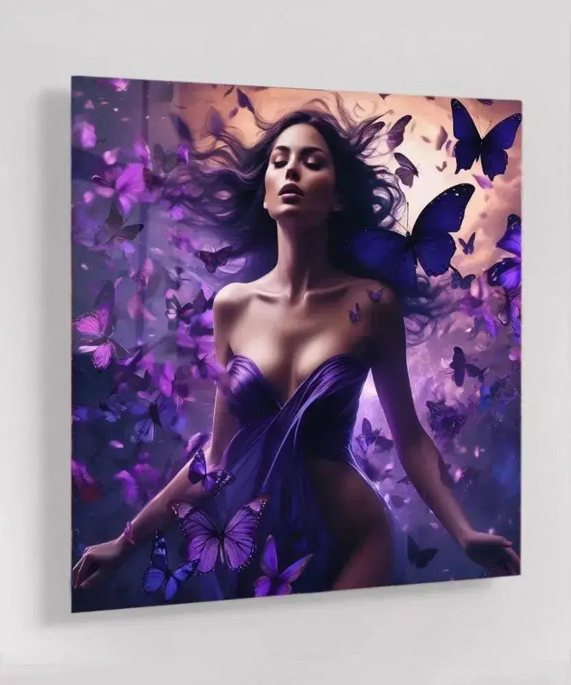 Butterfly Dress - Online Schilderij - Glas Schilderij