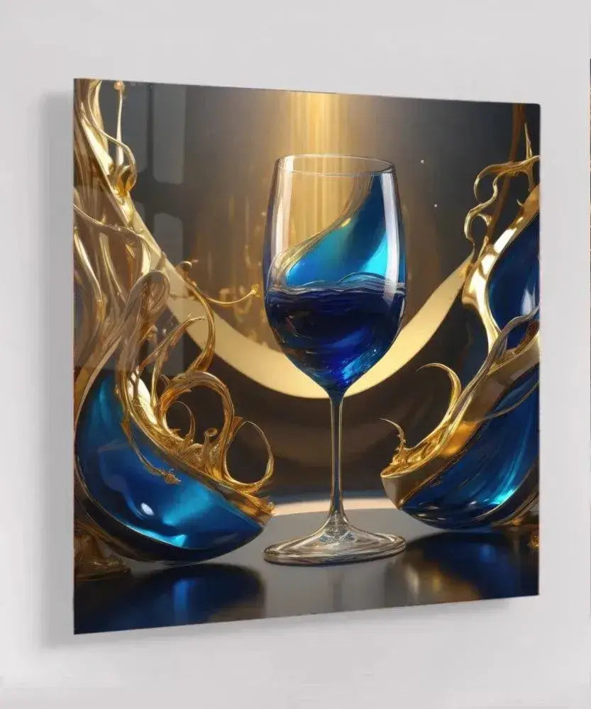 Royal Blue - Online Schilderij - Glas Schilderij