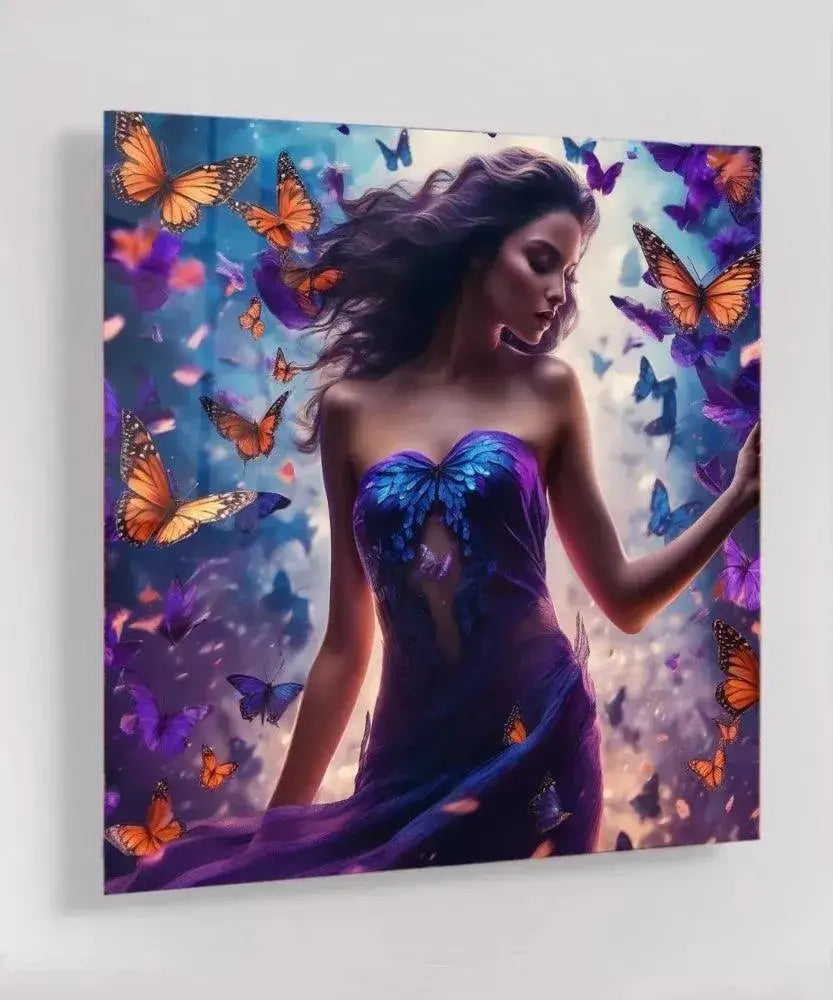 Butterfly Dream - Online Schilderij - Glas Schilderij