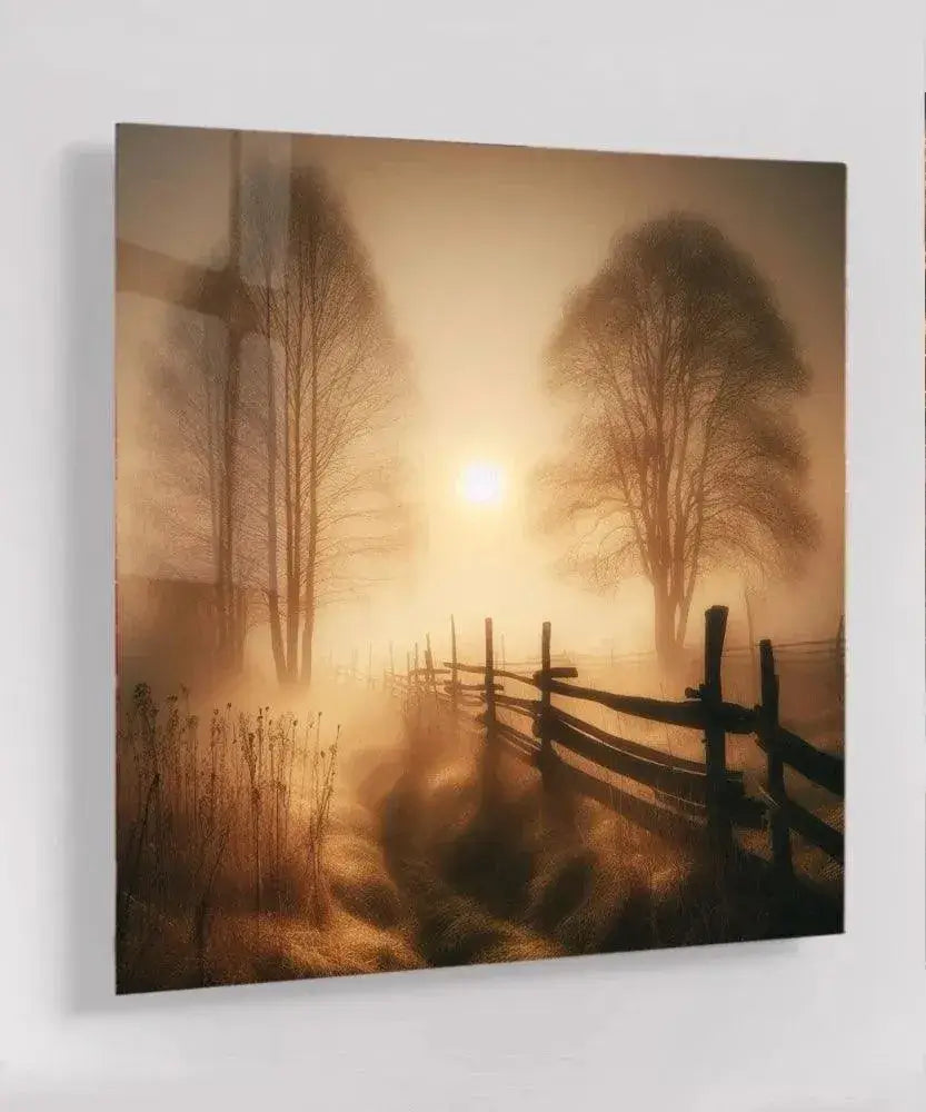 Sunlit Path - Online Schilderij - Glas Schilderij