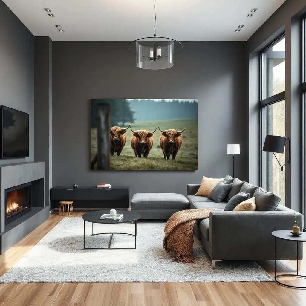 Highland Trio - Online Schilderij - Canvas Schilderij