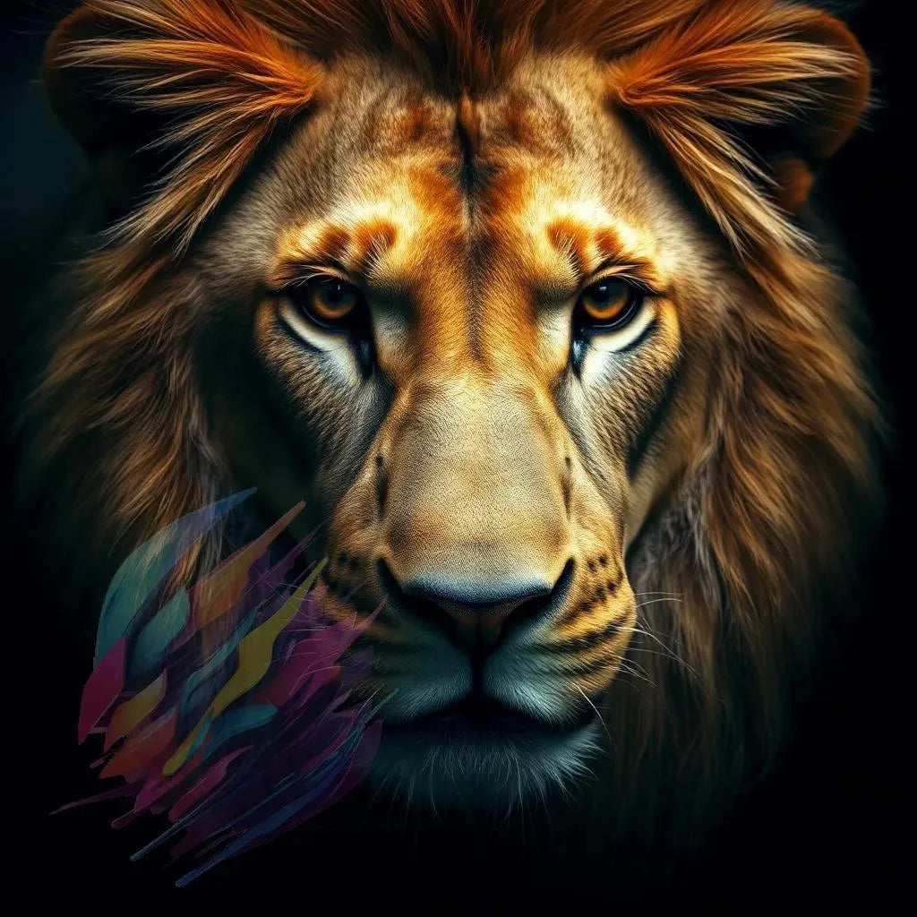 King of the Beasts - Online Schilderij - Canvas Schilderij