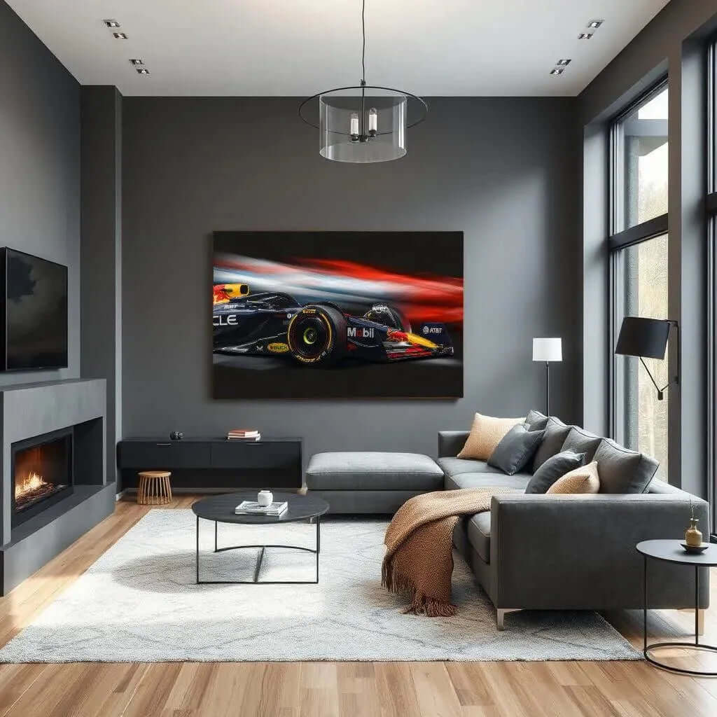 Red Bull Racing F1 - Online Schilderij - Canvas Schilderij