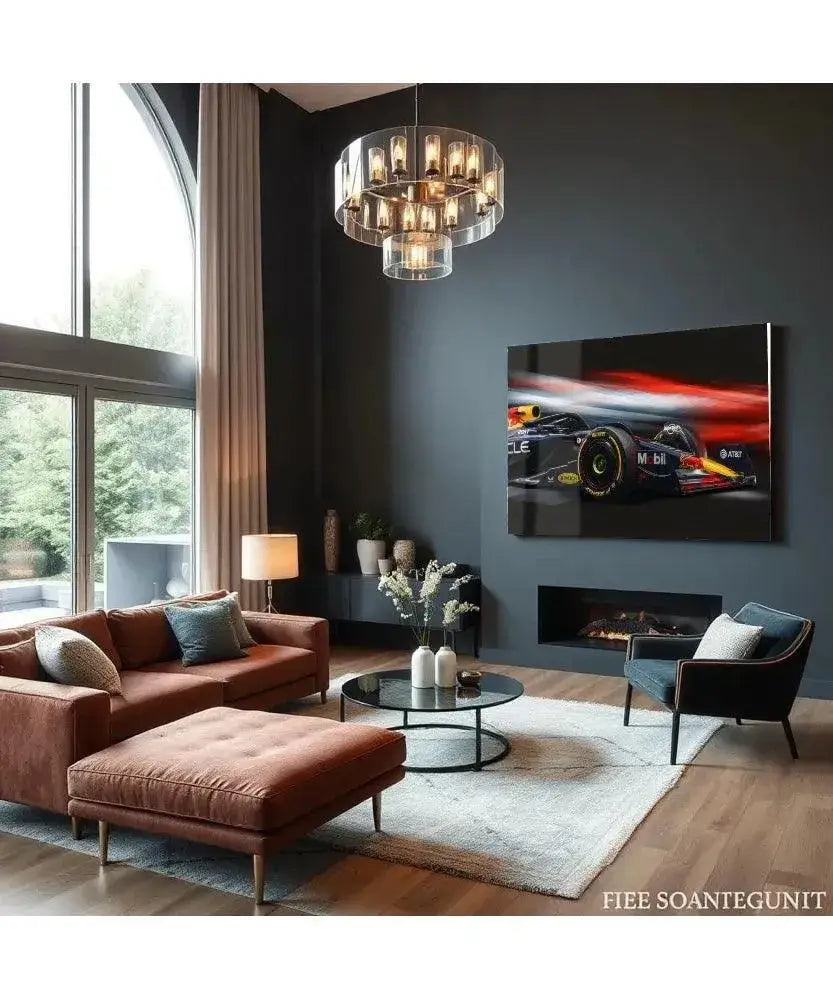 Red Bull Racing F1 - Online Schilderij - Glas Schilderij