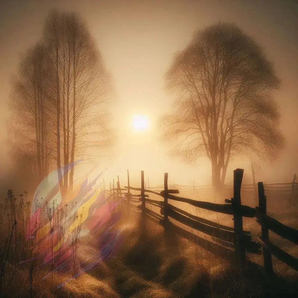 Sunlit Path - Online Schilderij - Glas Schilderij