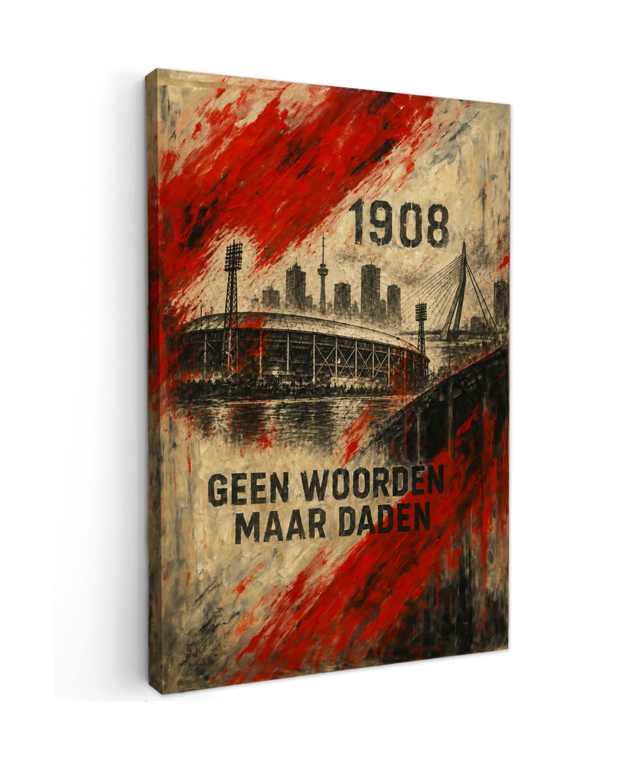 Canvas Painting Feyenoord 1908 for the Real Supporter