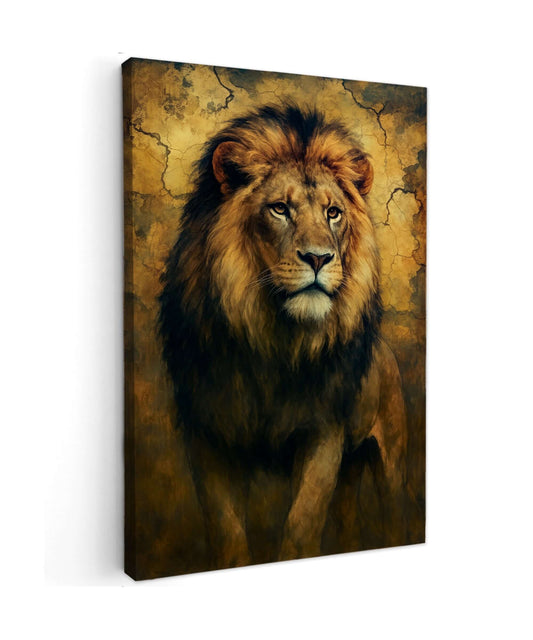 Canvas schilderij Lionheart – De Ziel van de Leeuw
