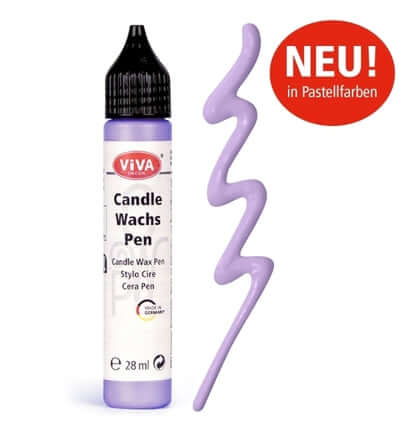 Viva Decor Pastel verf pen van 28 ml in lila kleur, perfect voor creatieve projecten en decoraties.