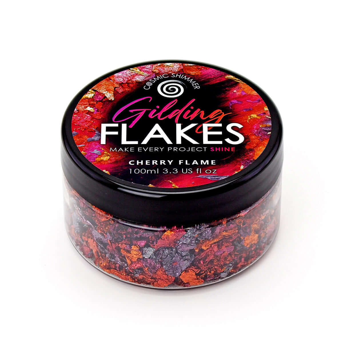 Cosmic Shimmer Gilding Flakes Cherry Flame – 100 ml