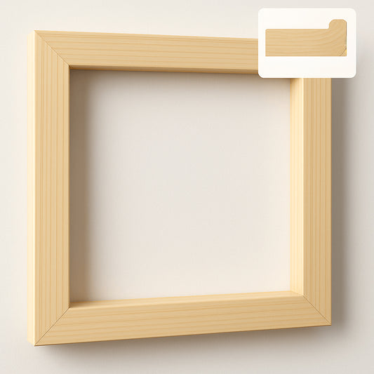 Spieraam 1:1 – Vierkant Canvas frame met Gratis Spietjes