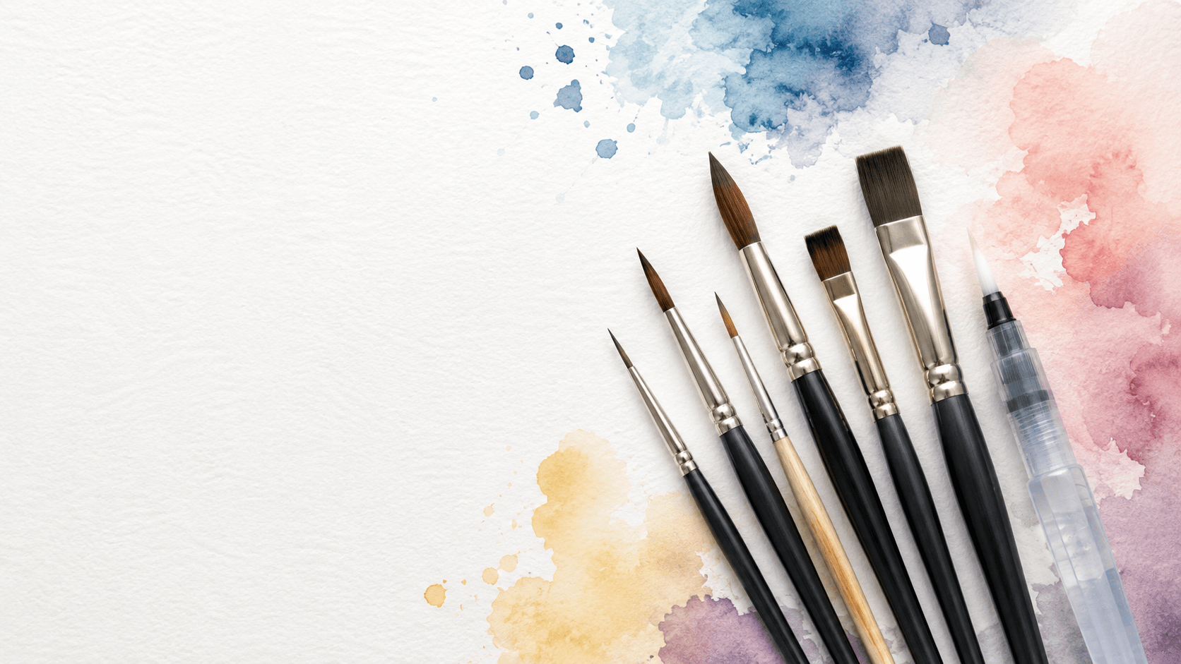 Aquarelverf Penselen