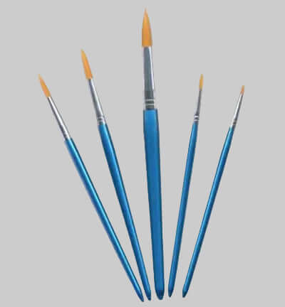 Artist Brush Set Liner & Round – Hobby Crafting Fun – 5-delige penseelset