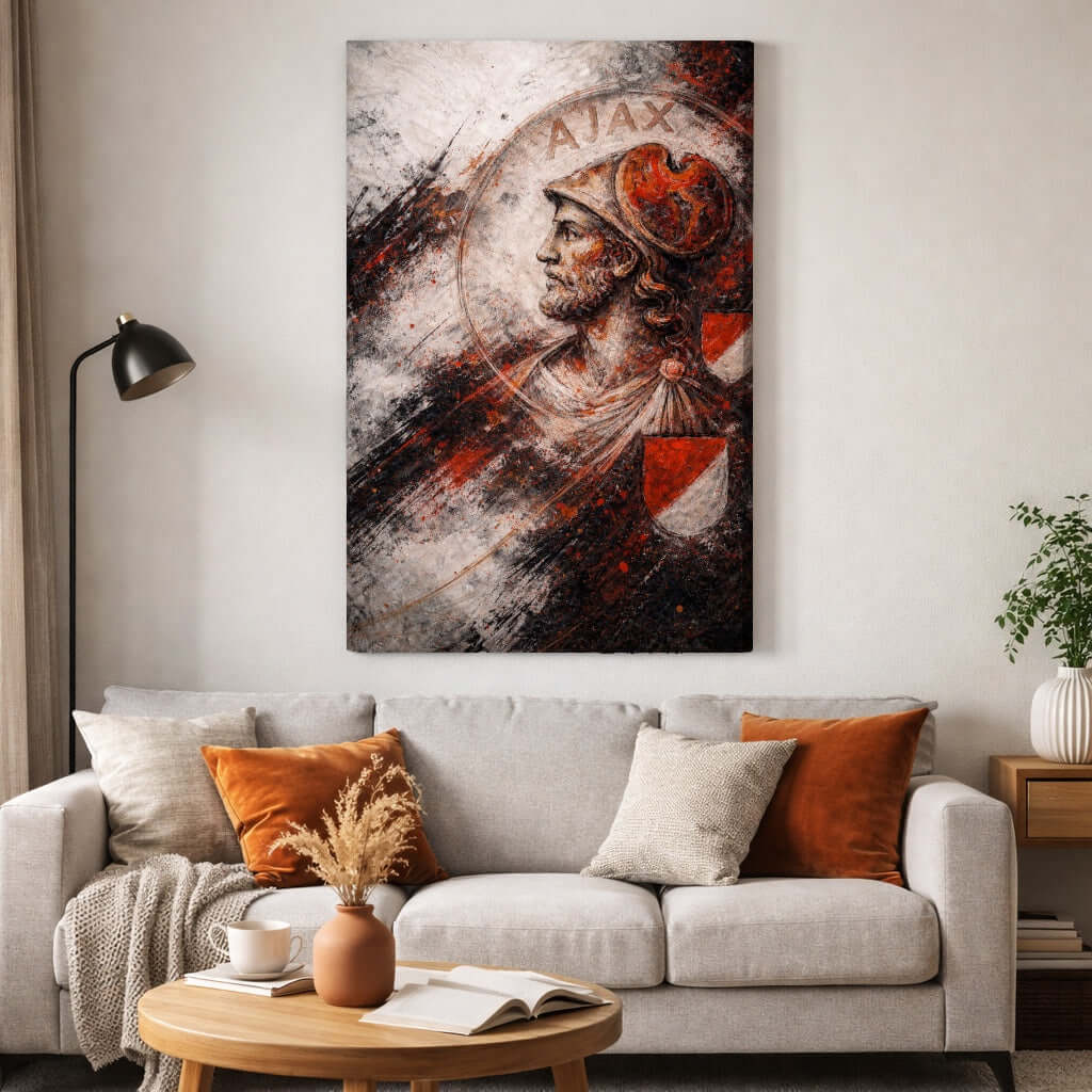 Canvas Schilderij AJAX in Beweging