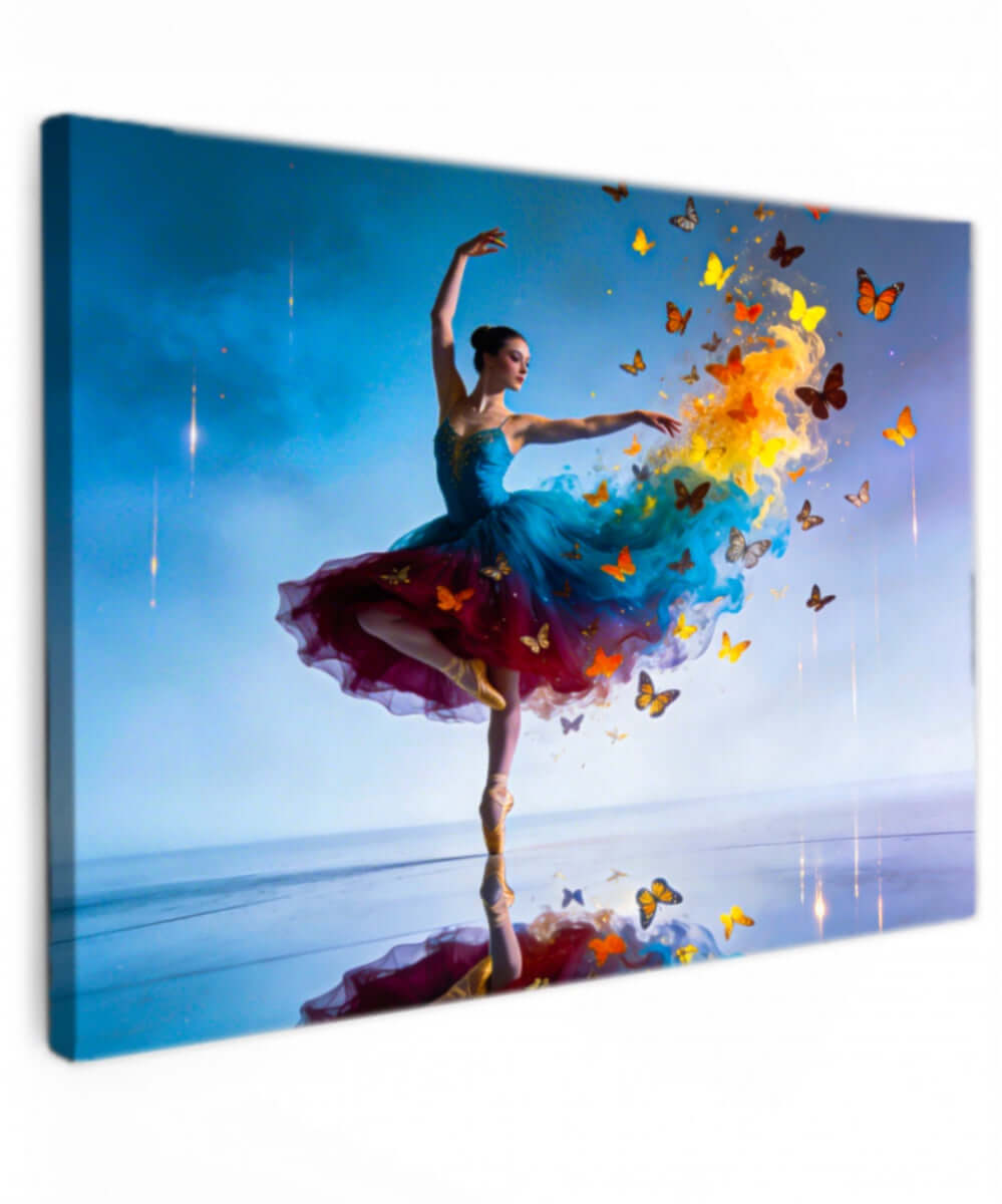 Canvas Schilderij Abstracte Ballet Danseres