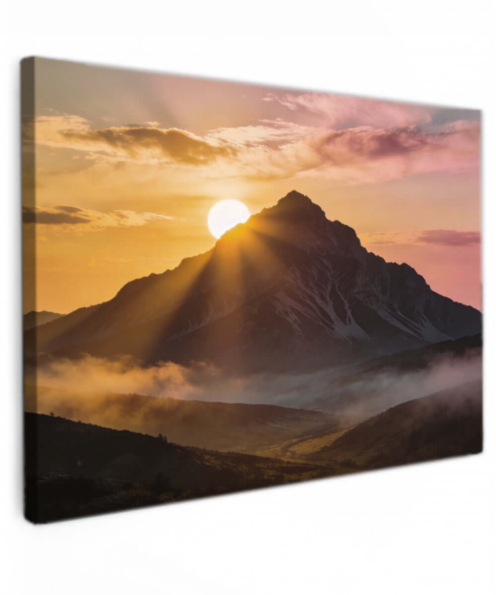 Canvas Schilderij Adembenemend Berglandschap