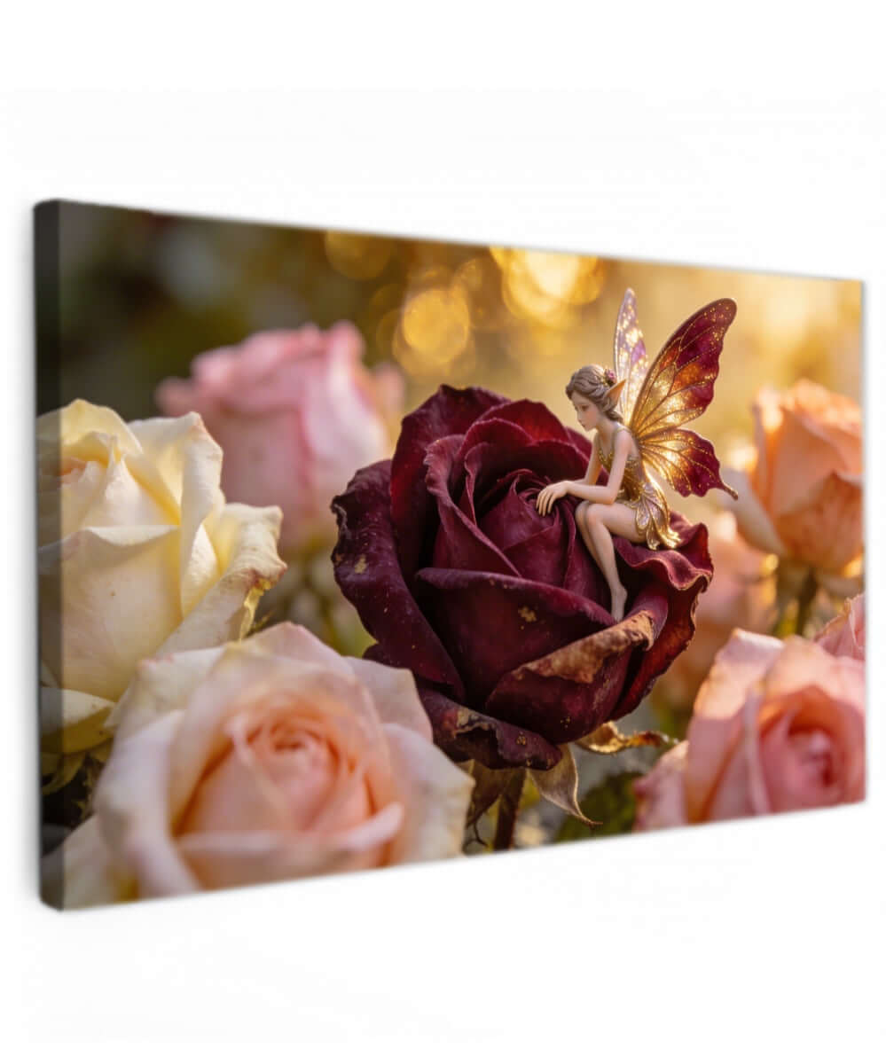Canvas Schilderij Betoverende Gouden Fee