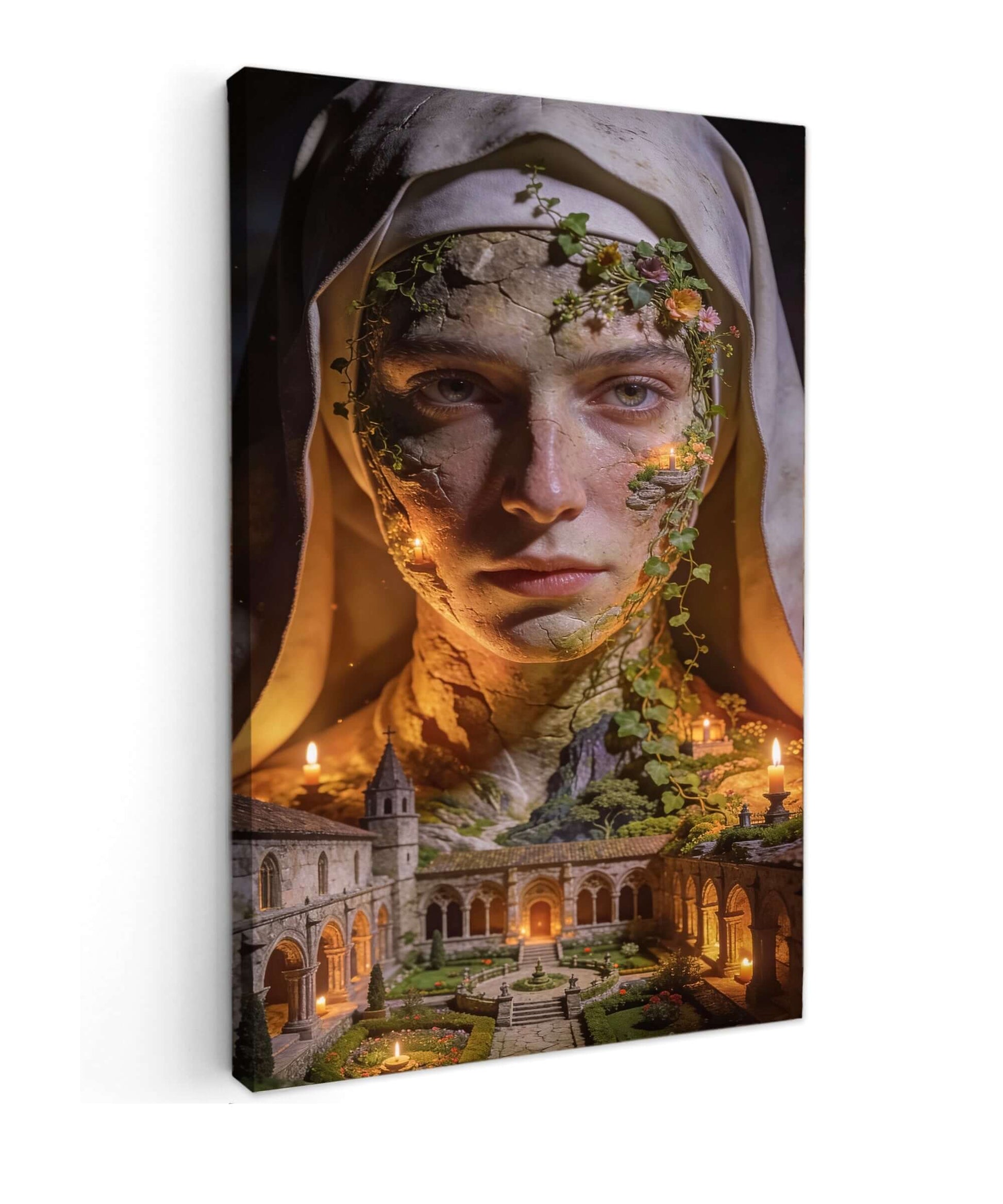 Canvas Schilderij De Bezonnen Non