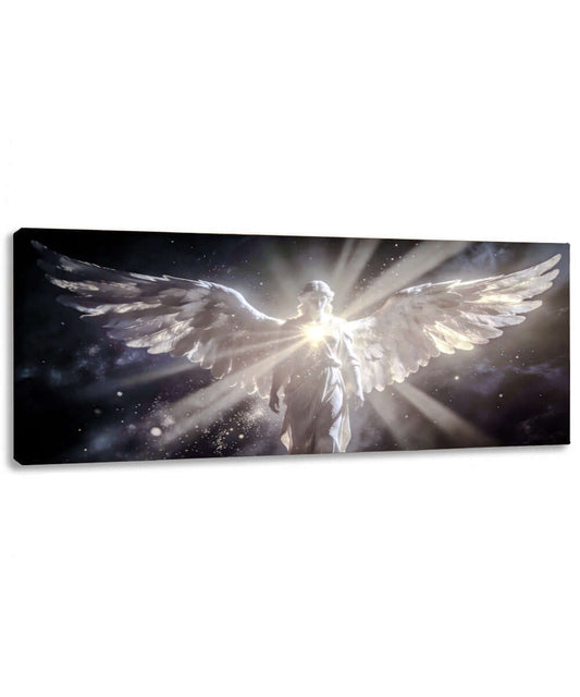 Canvas Schilderij Engel met Lichtstralen