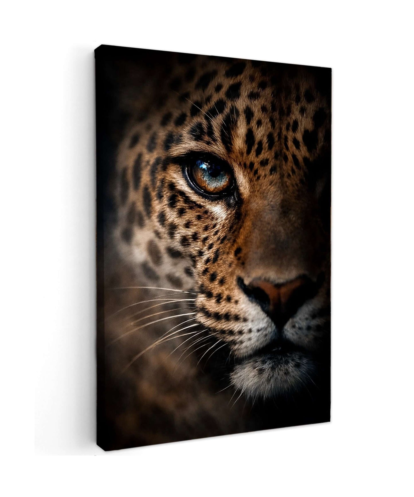 Canvas Schilderij Luipaard Close Up Wanddecoratie