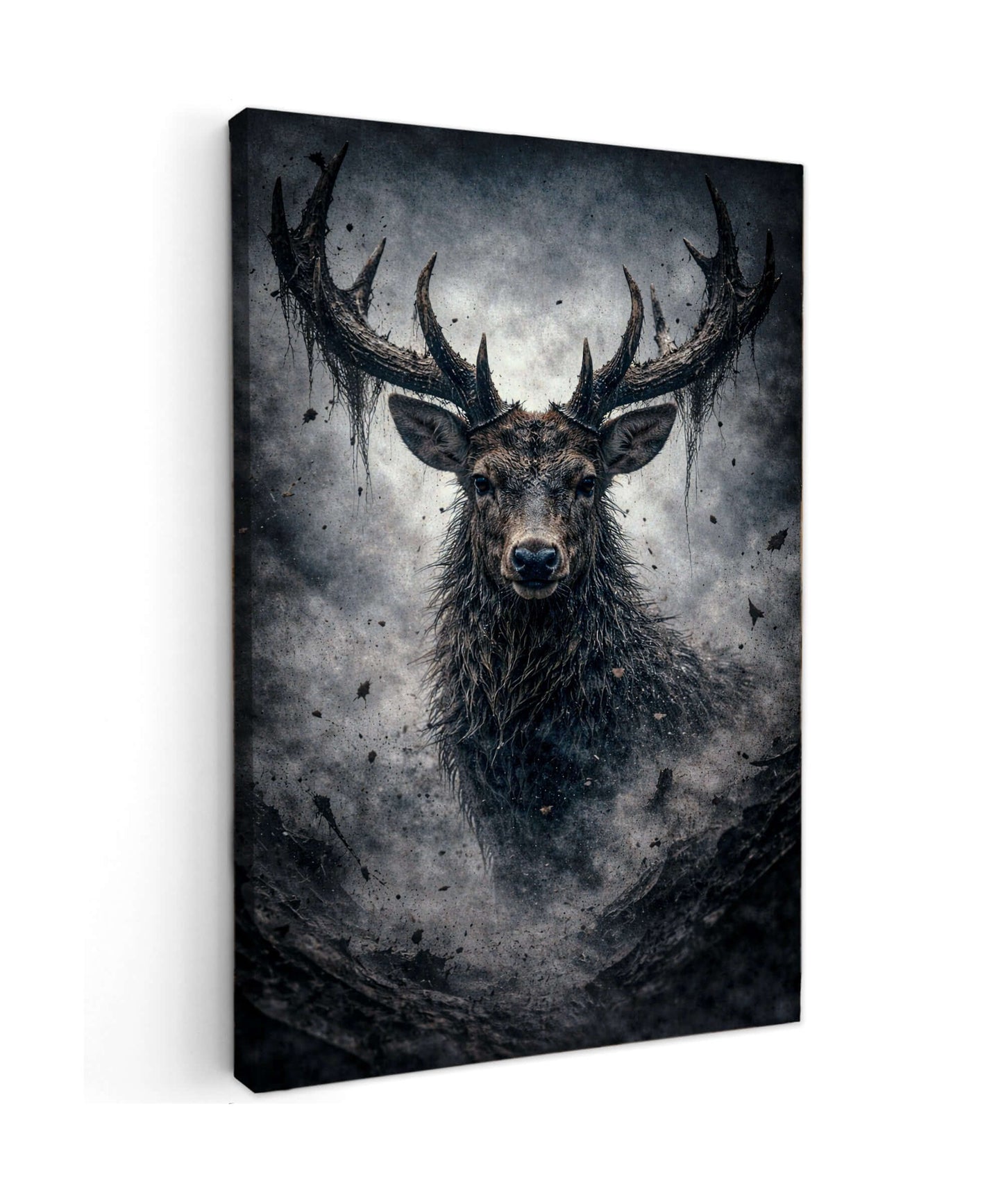 Canvas Schilderij Majestueus Hert met Gewei