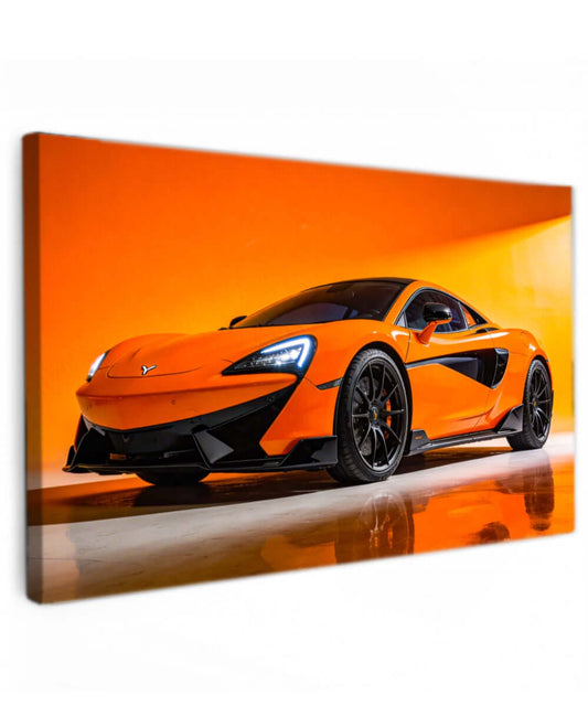 Canvas Schilderij McLaren 720S Oranje