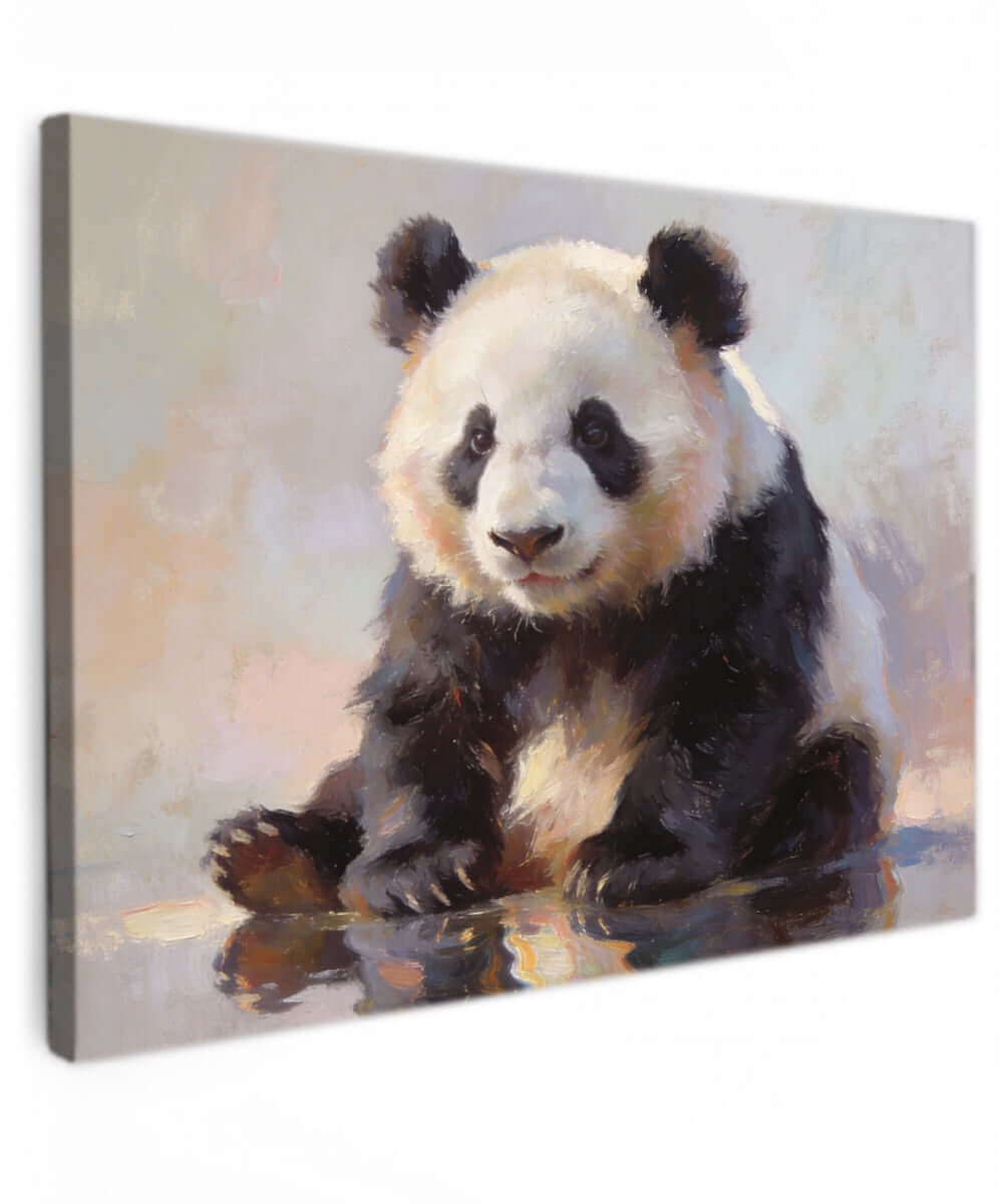 Canvas Schilderij Schattige Baby Panda