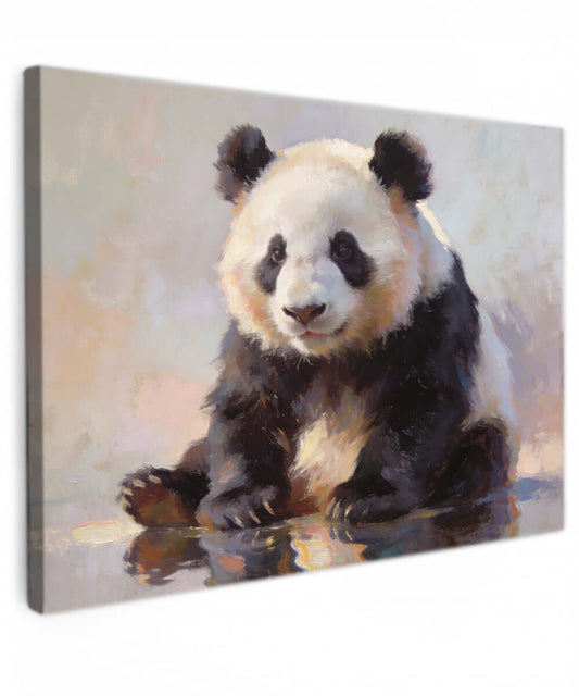 Canvas Schilderij Schattige Baby Panda