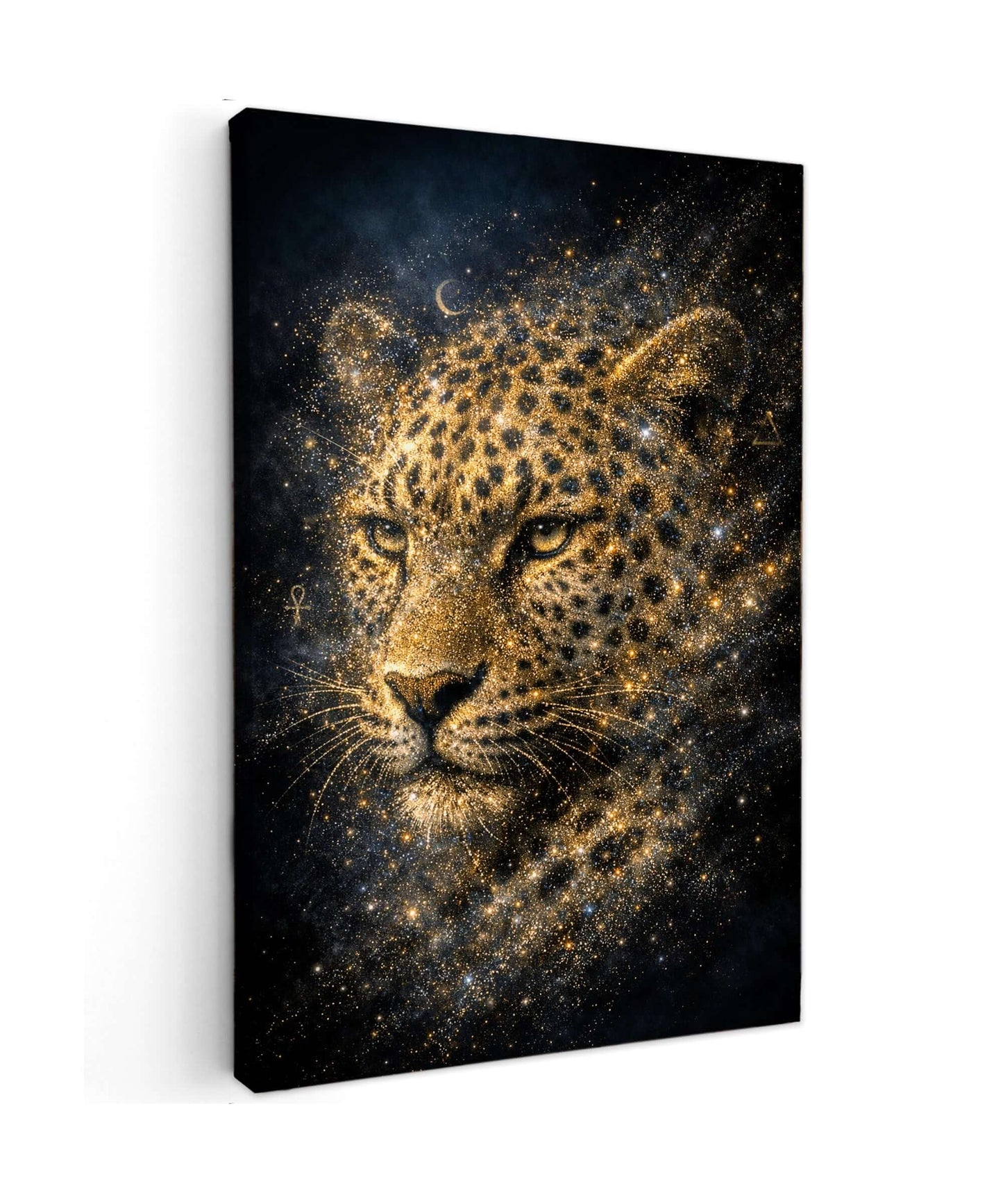 Canvas Schilderij Sterrenhemel Luipaard