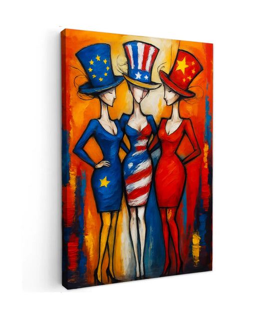Canvas schilderij - The New World Order