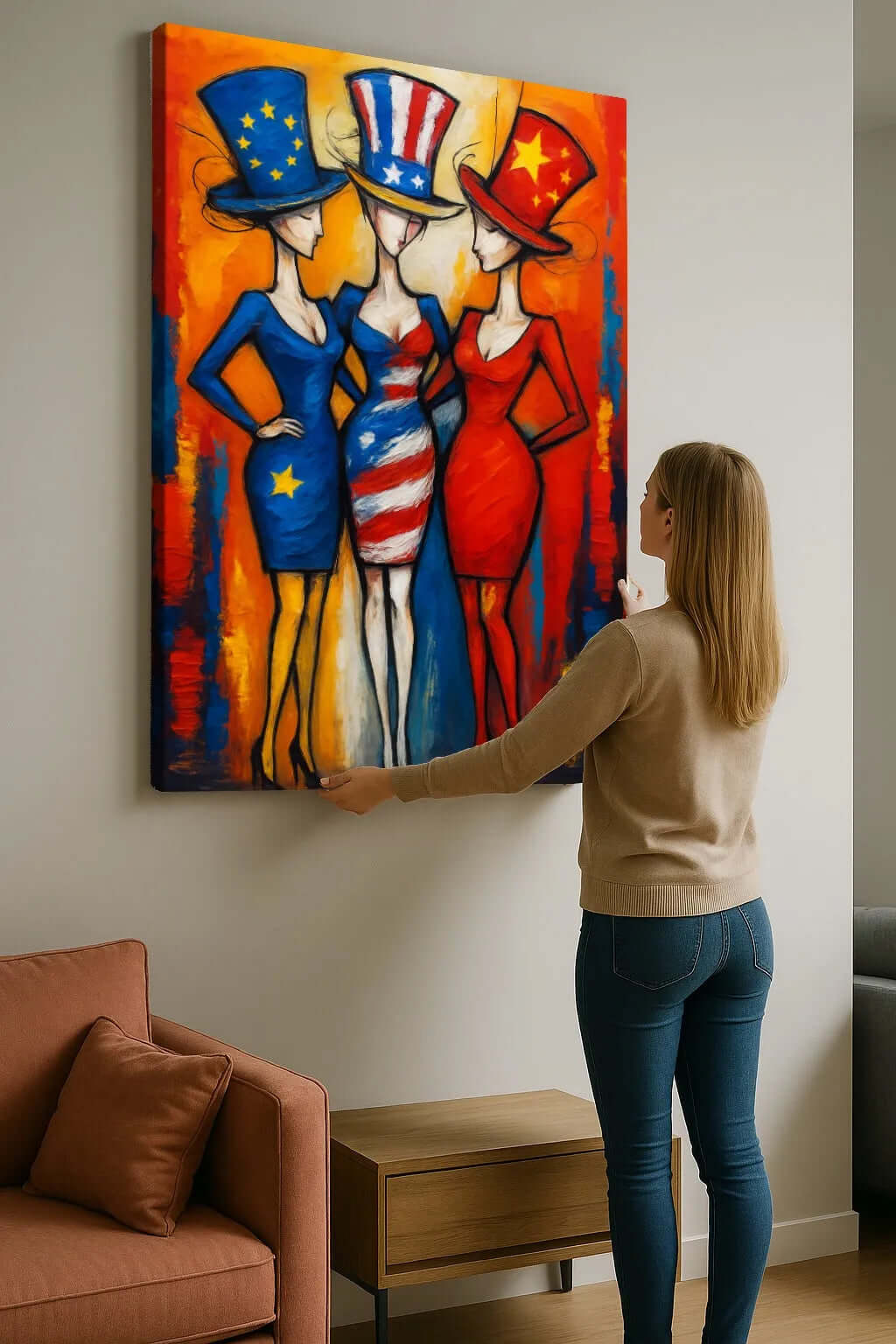 Canvas schilderij - The New World Order