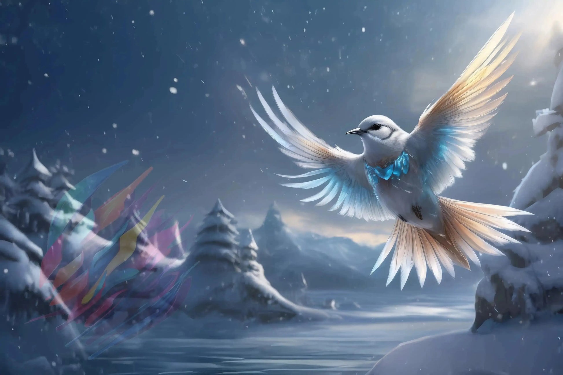 Winter's Whisper - Online Schilderij - Canvas Schilderij