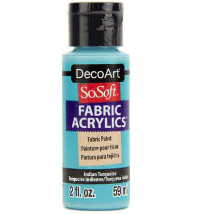 DecoArt SoSoft Turquoise blauwgroene textielverf 59 ml DSS79-30