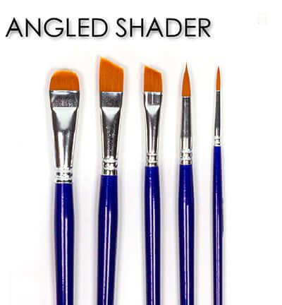 DecoArt Basics with Angled Shaders Penselen set – 5-delig