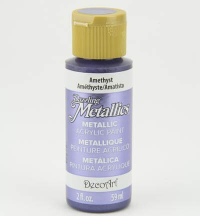 DecoArt Dazzling Metallics Amethyst 59 ml – parelmoer metallic acrylverf