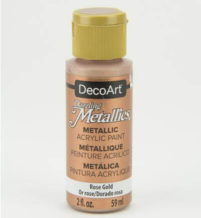 DecoArt Dazzling Metallics Rose Gold 59 ml – parelmoer metallic acrylverf