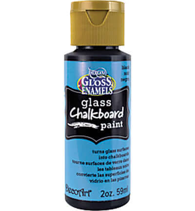 DecoArt Glass Chalkboard Paint Black – 59 ml