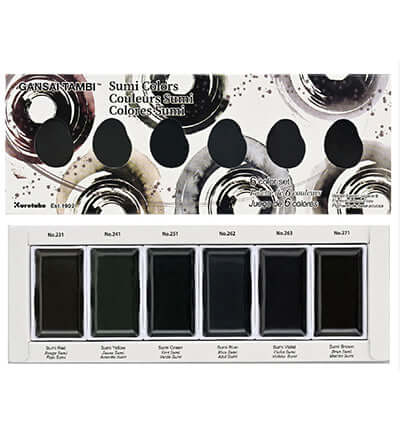 Gansai Tambi waterverf Sumi kleuren